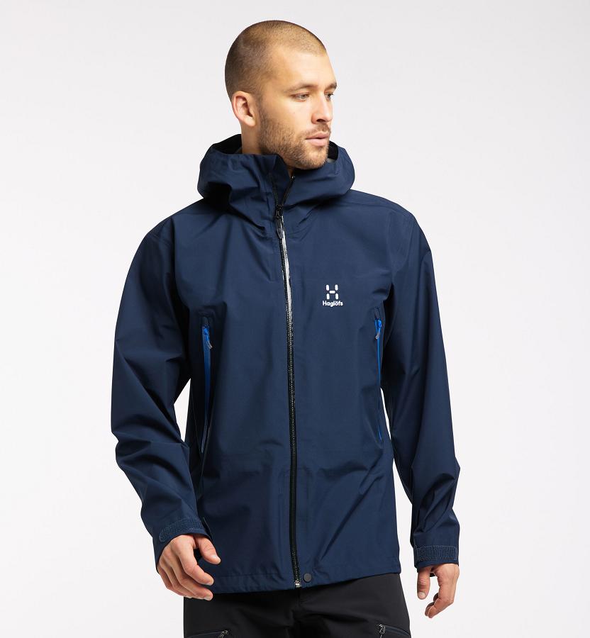 Haglöfs Mens Roc GTX Ski Jacket Dark Blue New Zealand 16470RMSG